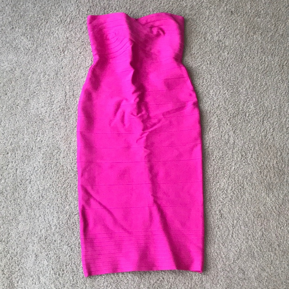 Pink bandage dress